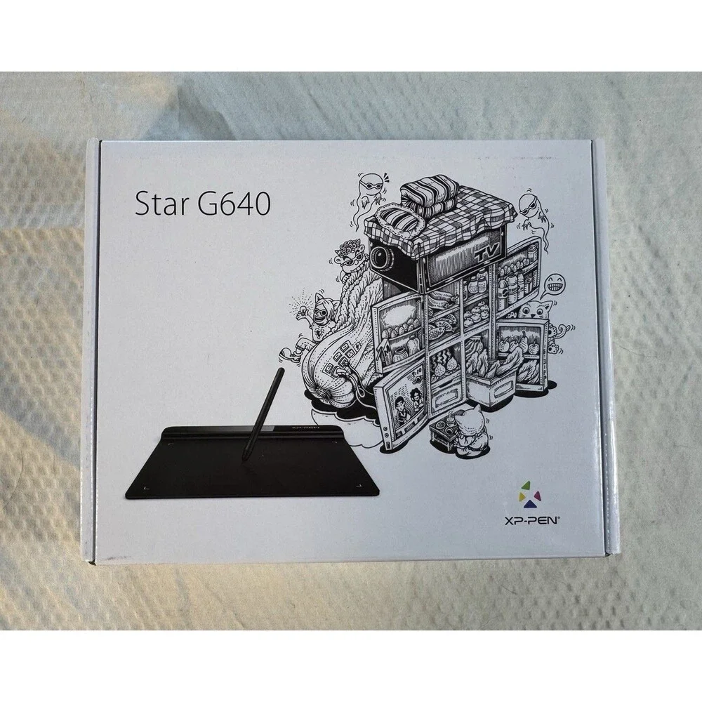 XP-PEN Star G640 Graphics Drawing Tablet w Stylus USB Windows Mac